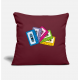 Audio Cassettes Burgundy Pillow